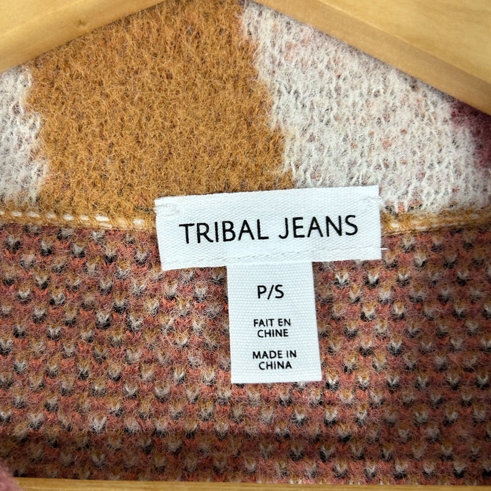 NWT Jack of All Trades Sweater By Tribal Size Small Beautiful Print - Picture 9 of 11